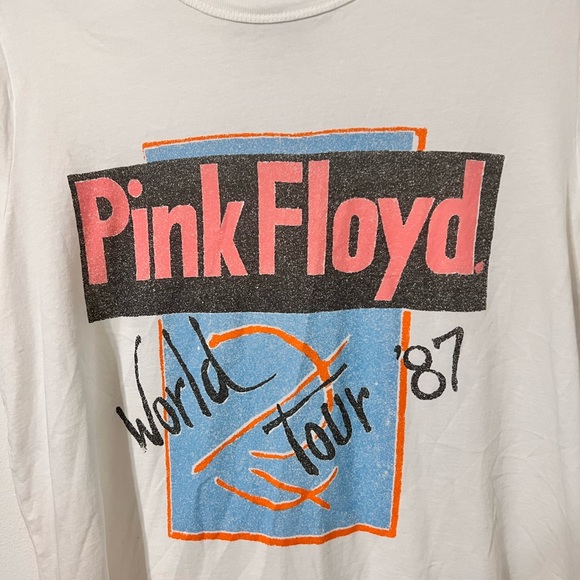 Lucky Brand Pink Floyd World Tour 87 Band Tee SZ S - Picture 3 of 4